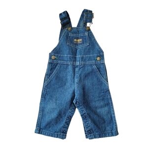 OSHKOSH‎ B'GOSH x VINTAGE 90's USA made denim overalls 12M